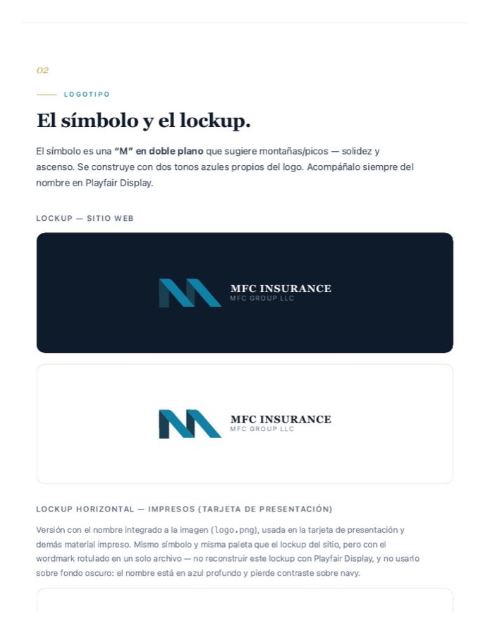 MFC Insurance: símbolo y lockup
